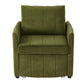 Upholstered Convertible Sleeper Sofa With 5 Position Backrest, Side Pockets, Storage - Furniture Home Direct