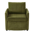Upholstered Convertible Sleeper Sofa With 5 Position Backrest, Side Pockets, Storage - Furniture Home Direct