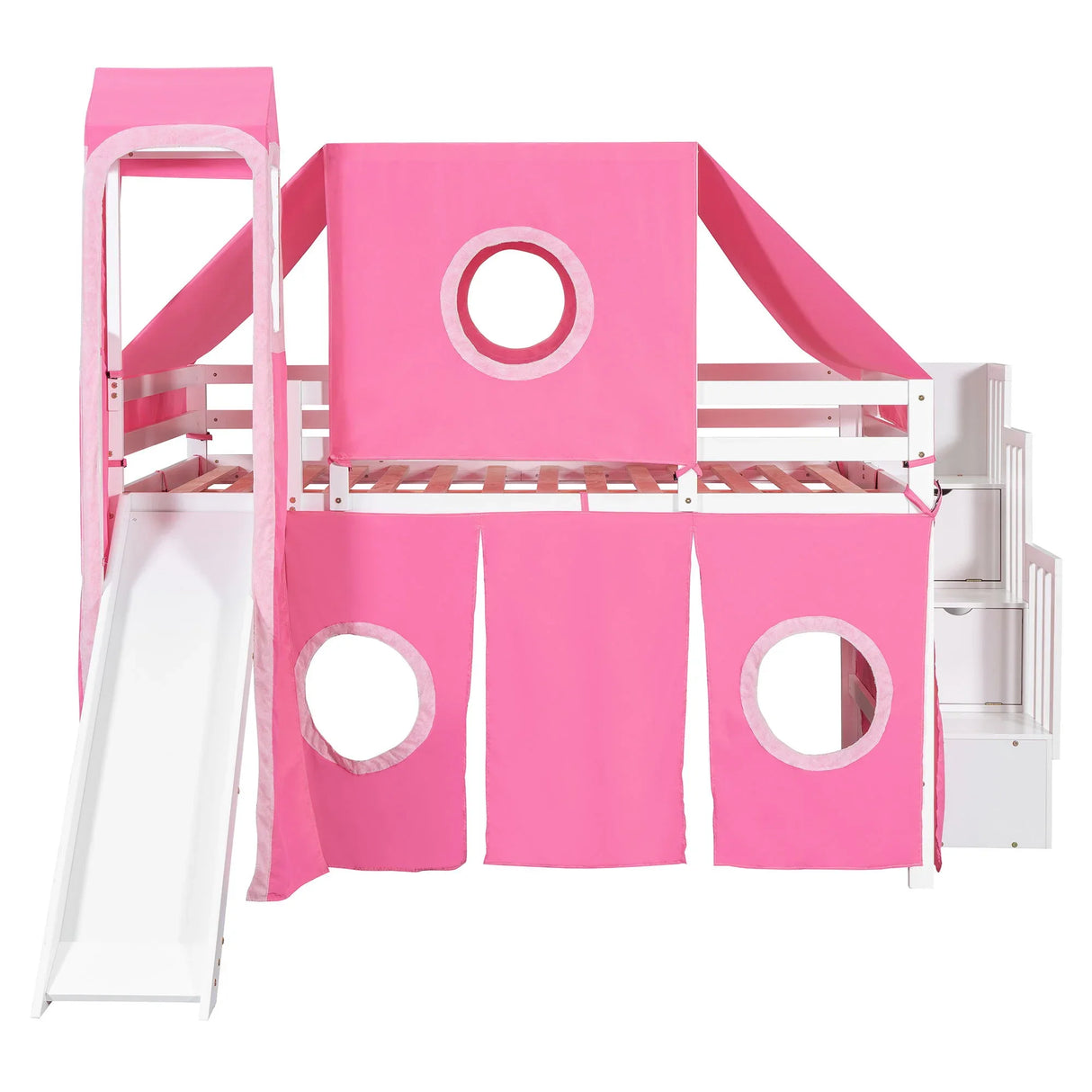 Loft Bed With Tent And Tower - Furniture Home Direct