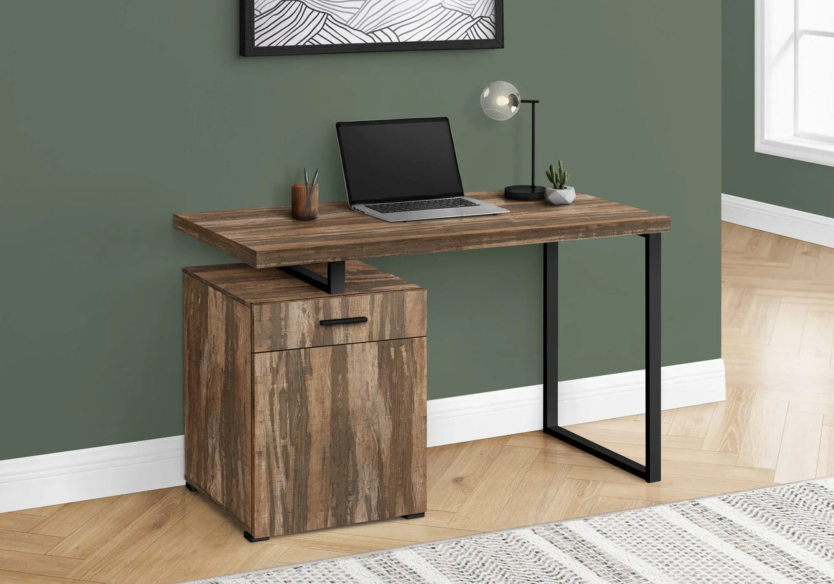 Computer Desk, Home Office, Laptop, Left, Right Set-Up, Storage Drawers, Work, Contemporary, Modern - Furniture Home Direct