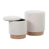 Marla - Contemporary, Nesting Ottoman Set - Furniture Home Direct