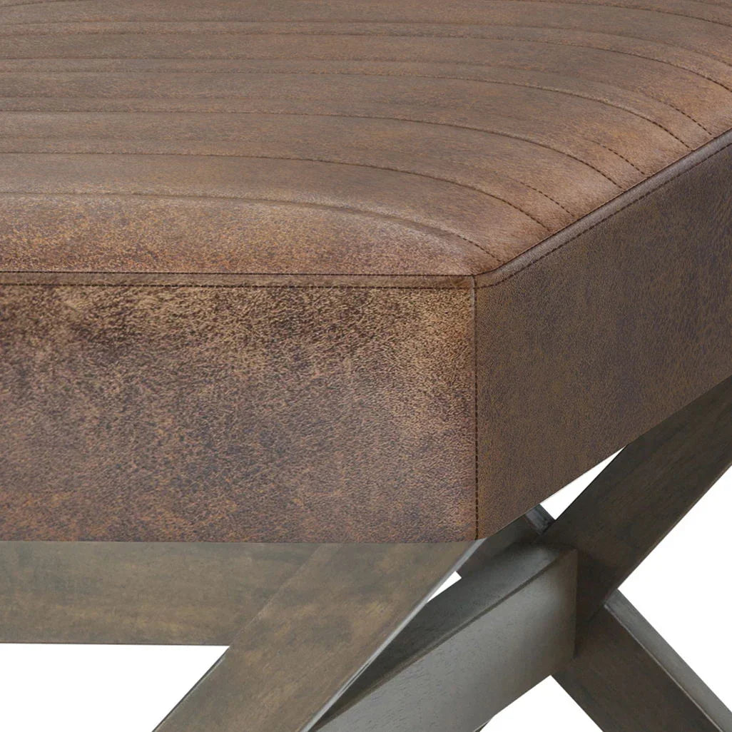 Salinger - Large Upholstered Ottoman Bench - Furniture Home Direct