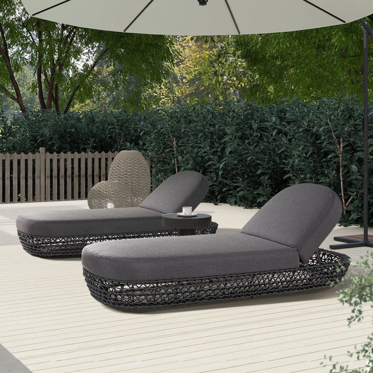 Willow - Sunbrella Upholstered Patio Lounger - Furniture Home Direct