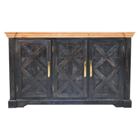 Regal - Rustic Sideboard - Black - Furniture Home Direct