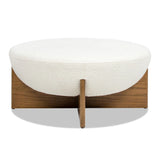 Bali - Round Upholstered Ottoman - Furniture Home Direct