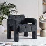 31.10" Boucle Upholstered Accent Chair - Furniture Home Direct
