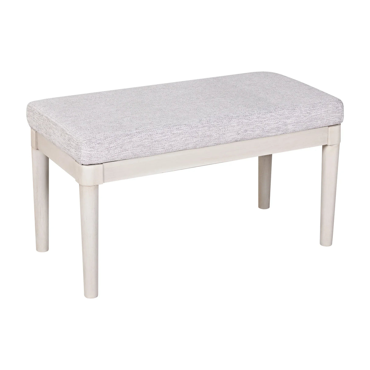Vanity Desk With Large Mirror And Upholstered Stool White - Furniture Home Direct