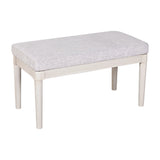 Vanity Desk With Large Mirror And Upholstered Stool White - Furniture Home Direct
