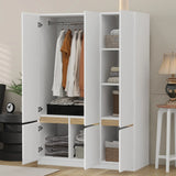 6 Doors Wardrobe Storage For Bedroom - Furniture Home Direct