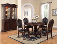 Classic Formal Dining Room Table And 4 Side Chairs - Furniture Home Direct