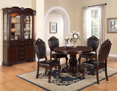Classic Formal Dining Room Table And 4 Side Chairs - Furniture Home Direct