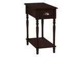 Accent Side Table, 2 Tier, Storage Drawer, Stylish Traditional Design - Furniture Home Direct