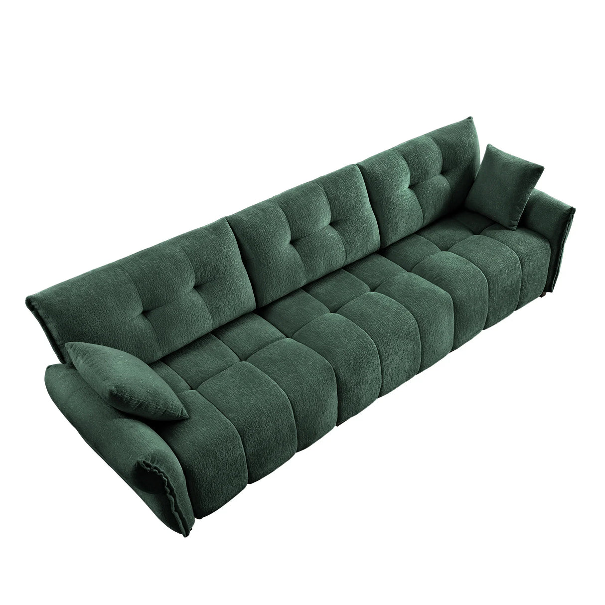 Chenille Sofa - Green - Furniture Home Direct