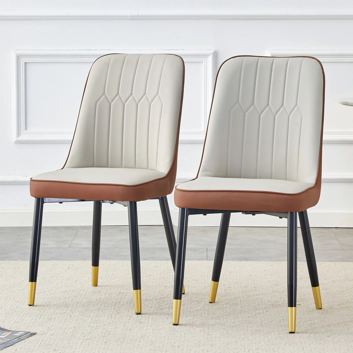 Modern Dining Chair With Metal Leg - Furniture Home Direct