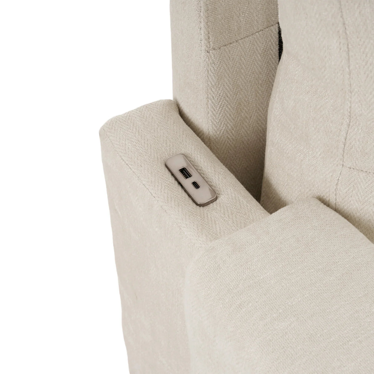 Sleeper Sectional Chenille L Shaped With Chaise Beige - Furniture Home Direct