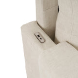 Sleeper Sectional Chenille L Shaped With Chaise Beige - Furniture Home Direct
