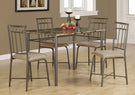 5 Pieces Dining Table Set, Small, Rectangular - Furniture Home Direct