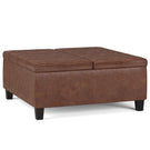 Ellis - Coffee Table Storage Ottoman Contemporary Design - Furniture Home Direct