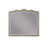 Laurel - Grove Scallop Shaped Mirror - White Poplar - Furniture Home Direct
