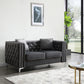 Elegant Track Arm Loveseat - Furniture Home Direct