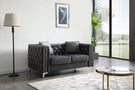 Elegant Track Arm Loveseat - Furniture Home Direct