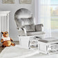 Madison - Glider & Ottoman - White Base - Furniture Home Direct