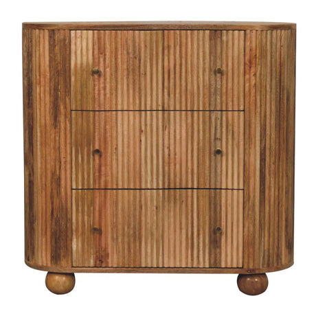 Soba - Ball Chest - Oak - Furniture Home Direct