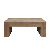 Rustic Wood Coffee Table Modern Farmhouse Rectangular Table For Living Room - Natural / Natural Multi / Natural Wood / Natural / Rustic - Furniture Home Direct