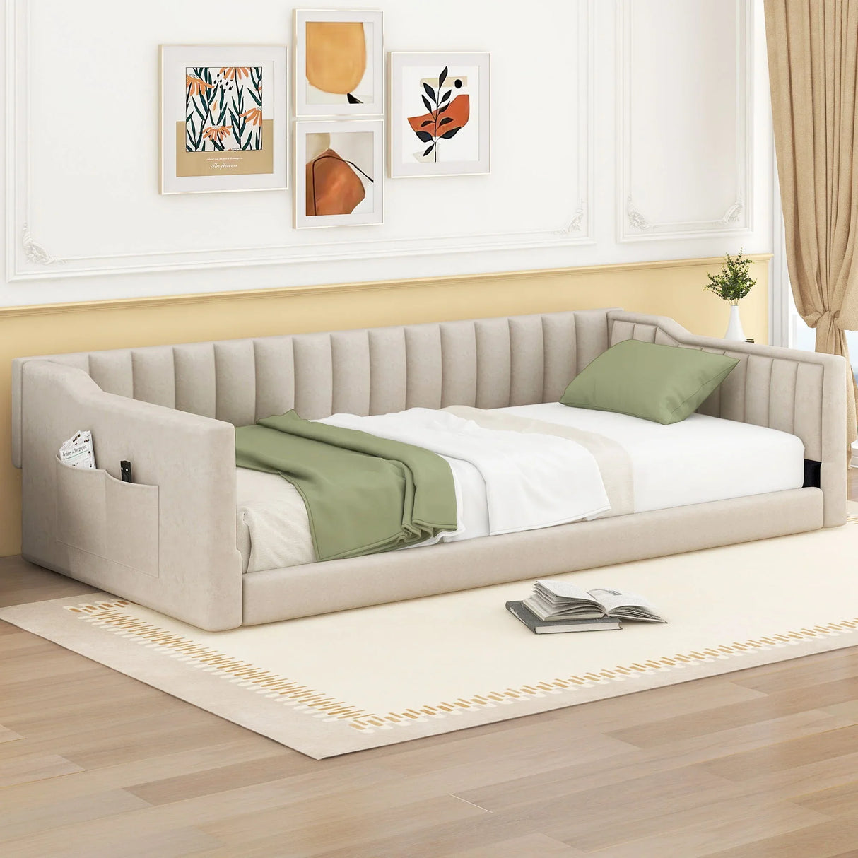 Daybed With Side Storage Pocket - Furniture Home Direct