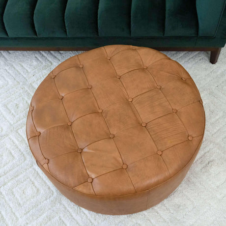 Seletar - Ottoman - Light Tan - Furniture Home Direct