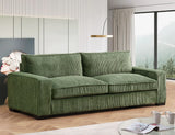 Luxe - Corduroy Sofa With Sleek Design, Spacious And Comfortable 3 Seater Couch - Furniture Home Direct