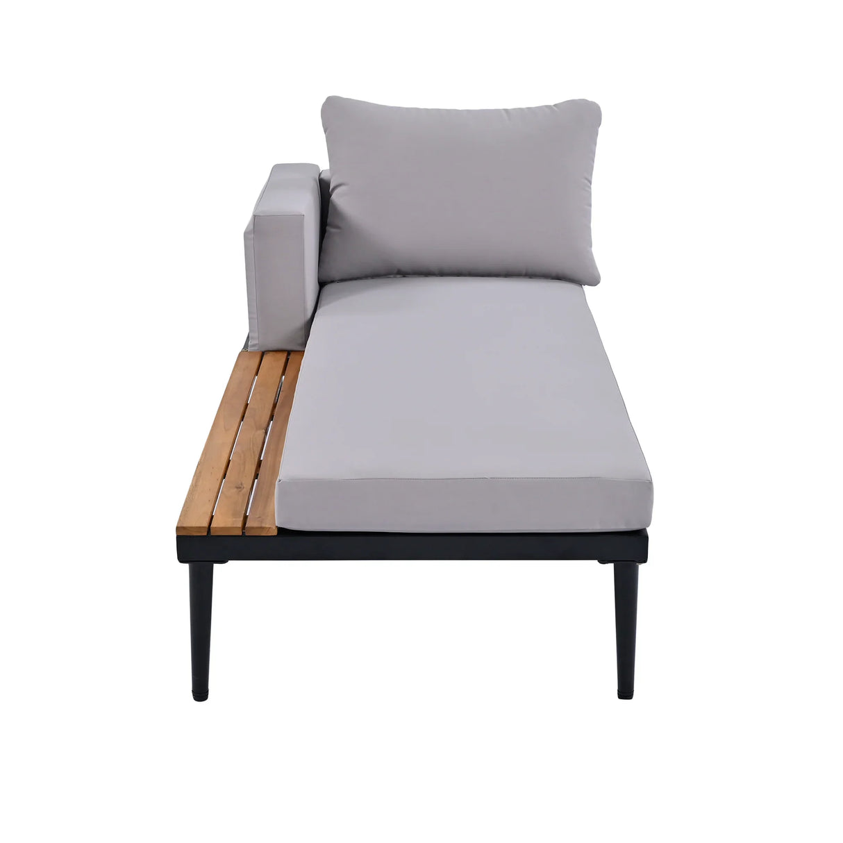 Outdoor Sectional Sofa With Chaise All Weather Gray - Furniture Home Direct