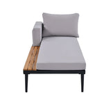Outdoor Sectional Sofa With Chaise All Weather Gray - Furniture Home Direct