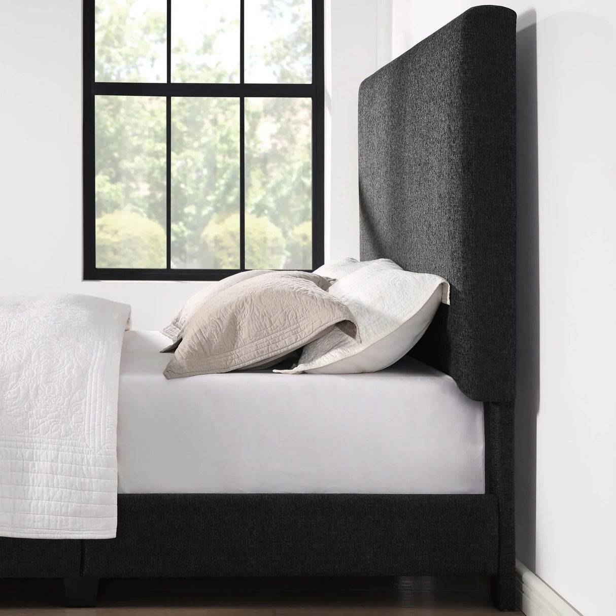 Upholstered Platform Bed - Furniture Home Direct