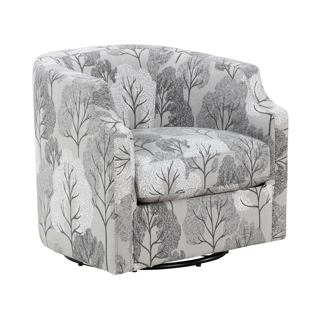 Isabelle - Swivel Glider Barrel Chair - Furniture Home Direct