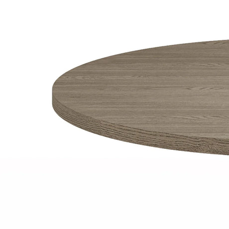 Tannen - Round Dining Table - White And Gray - Furniture Home Direct