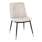 Wanda - Contemporary Chair (Set of 2) - Black / Beige - Furniture Home Direct