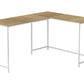 Computer Desk, Home Office, Corner, L Shape, Laptop, Marble Look Contemporary & Modern - Furniture Home Direct
