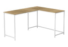 Computer Desk, Home Office, Corner, L Shape, Laptop, Marble Look Contemporary & Modern - Furniture Home Direct