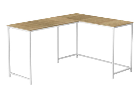 Computer Desk, Home Office, Corner, L Shape, Laptop, Marble Look Contemporary & Modern - Furniture Home Direct