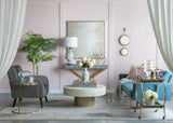 2 Circle Mirrors For Wall Decor, Unique Contemporary Wall Mirror For Living Room Bedroom Entryway - Gold - Furniture Home Direct