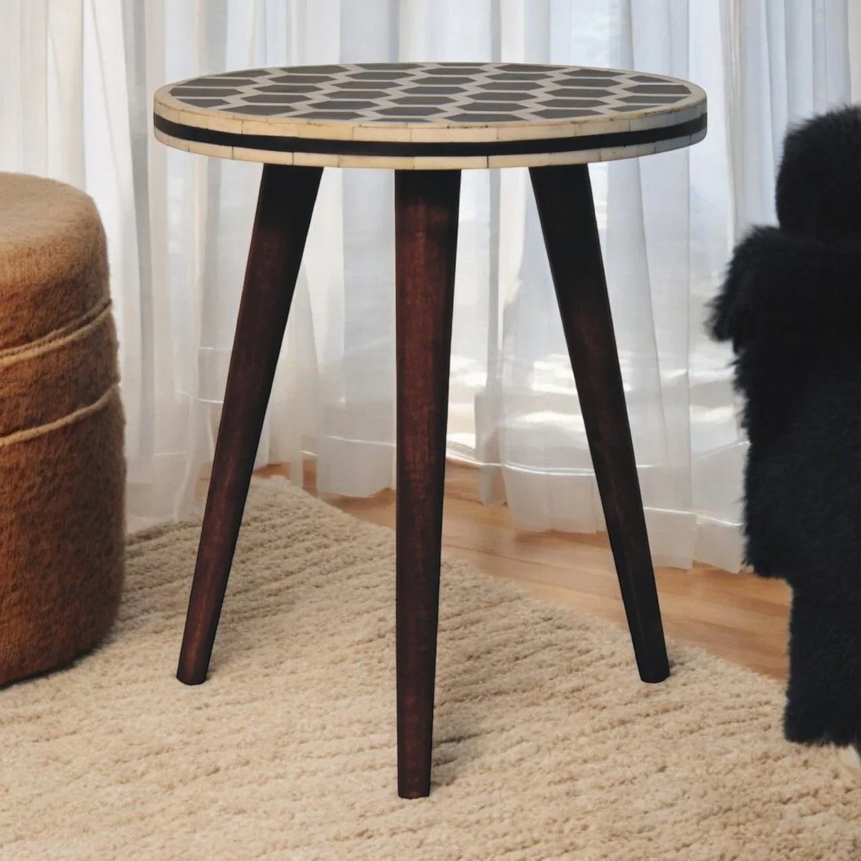 Inlay - Bone Tripod Side - Honey Caramel