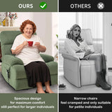 Oversized Power Lift Recliner Chai With Remote Control, Side Pocket, Spacious Seat - Furniture Home Direct