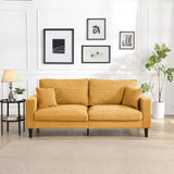 Modern Upholstered 3 Seat Sofa, High Resilience - Furniture Home Direct