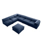 Modern Modular Sectional Sofa With Storag, Contemporary Cylindrical Design - Furniture Home Direct