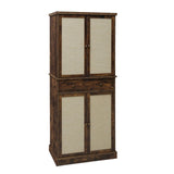 Storage Cabinet With Drawer And Adjustable Shelves Dark Brown - Furniture Home Direct