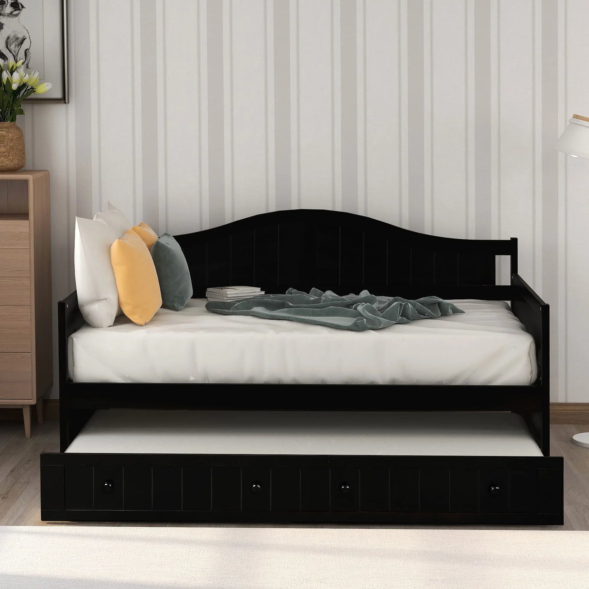 Wooden Daybed, Sofa Bed, No Box Spring Needed - Furniture Home Direct
