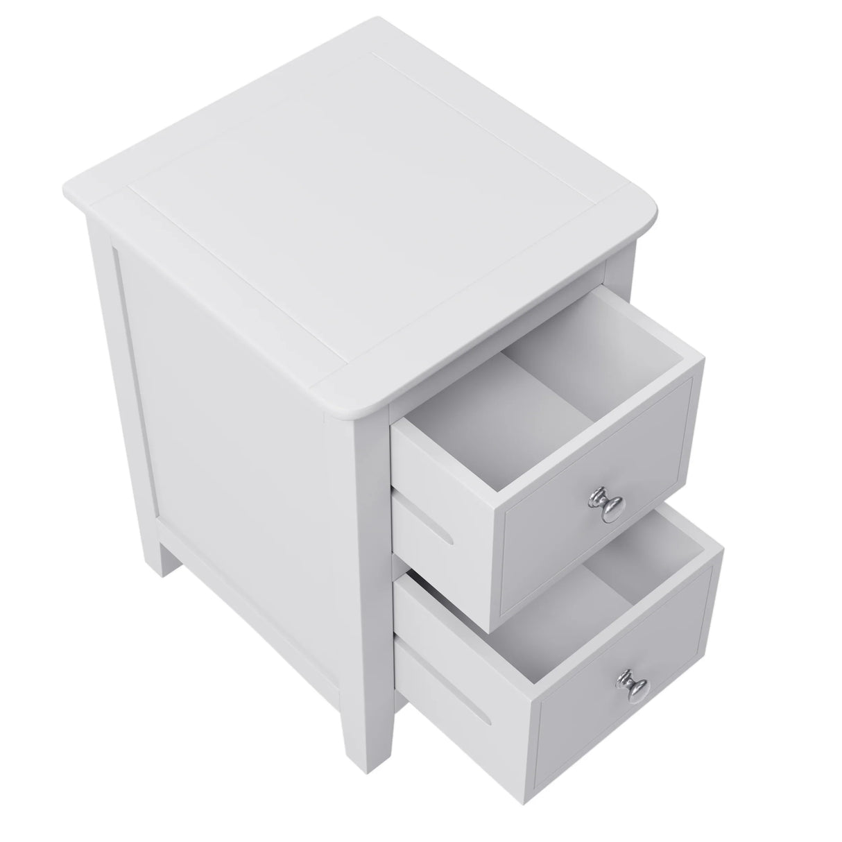 White Solid Wood 5 Piece Queen Bedroom Set(bed, 2 nightstands,chest,dresser) - Furniture Home Direct