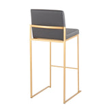Fuji - Contemporary Design High Back Barstool (Set of 2) - Furniture Home Direct