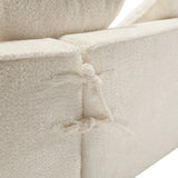 Sectional Sofa Chenille With Plush Soft Cushions Beige - Furniture Home Direct
